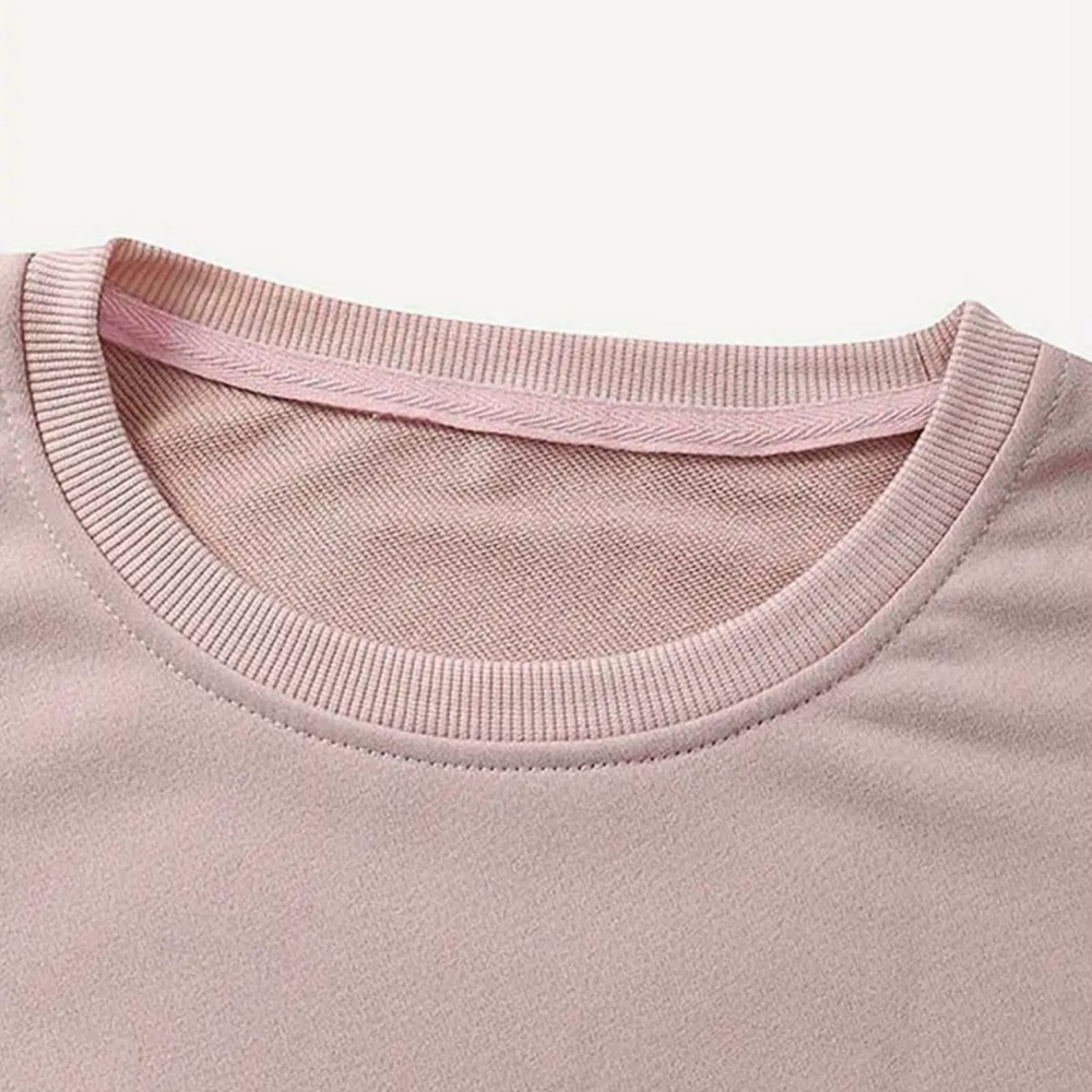 Casual Crew Neck Long Sleeve Sweatshirt S - Picture 4 of 5